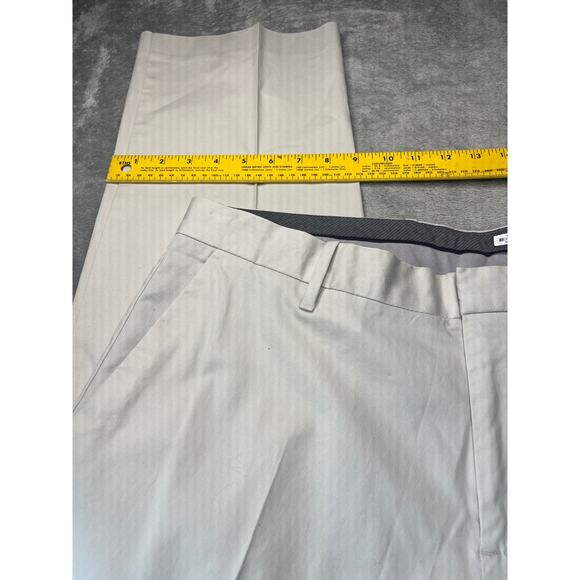 Murano Men’s Light Khaki Alex Fit Flat‎ Front Chino Pants Size 35X32 - Picture 5 of 8